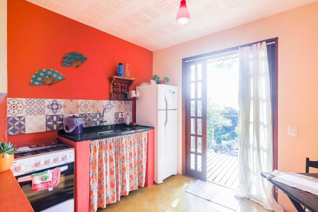 chalé com cozinha vista mar fartura Ilhabela Esterno foto